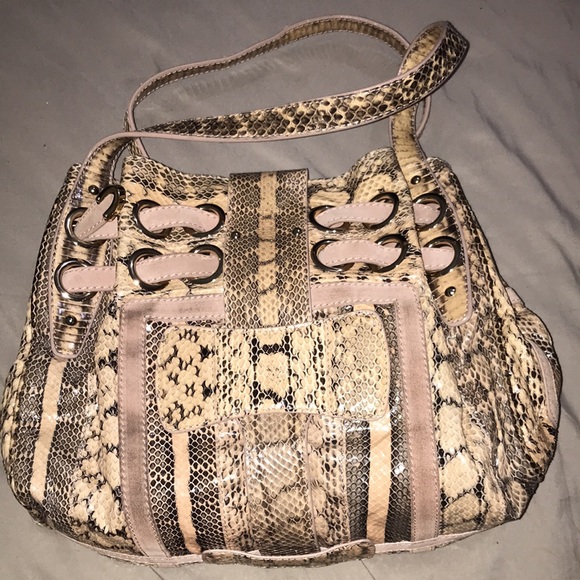 Jimmy Choo Python and suede Hobo Handbag - Picture 2 of 12